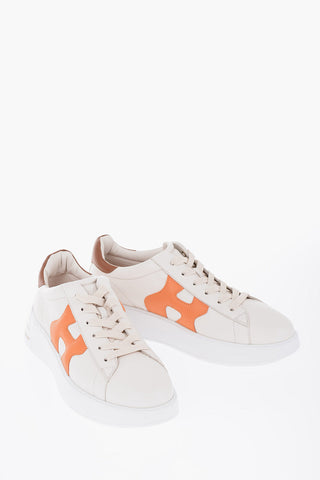 Sneakers basse REBEL In Pelle con Patch Logo a Contratso