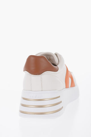 Sneakers basse REBEL In Pelle con Patch Logo a Contratso