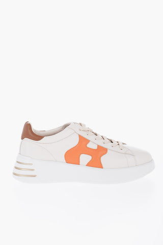 Sneakers basse REBEL In Pelle con Patch Logo a Contratso