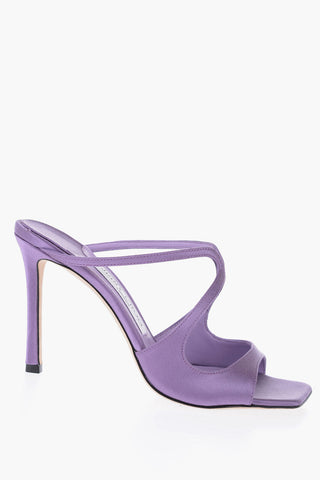 Square Toe Satin ANISE Sandals Heel 9.5cm