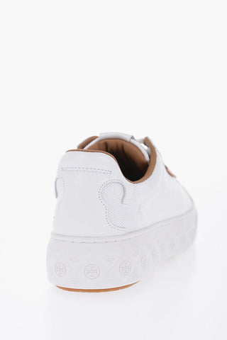 Textured Leather LADYBUG Low-Top Sneakers with Logoed Sole