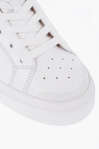 Textured Leather LADYBUG Low-Top Sneakers with Logoed Sole