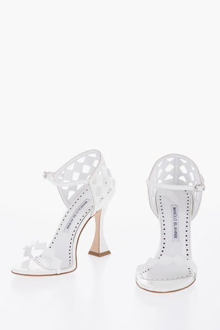 Patent Leather KALUN Ankle-Strap Sandals with Cut-Out Details Heel 9.5cm