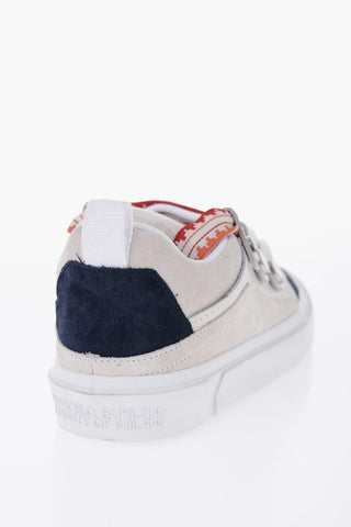 Sneakers Basse TICINELLA in Camoscio e Tessuto con Maxi Lacci