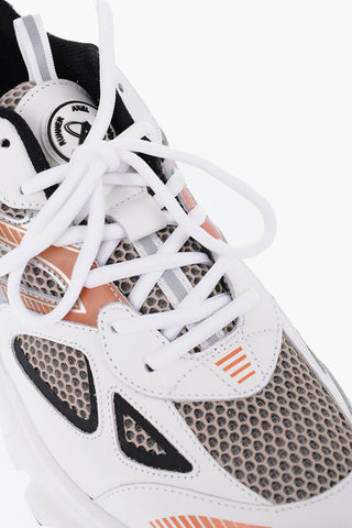 Leather and Mesh MARATHON RUNNER Low Top Sneakers
