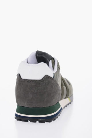 Two-Tone Suede And Fabric low-Top Sneakers