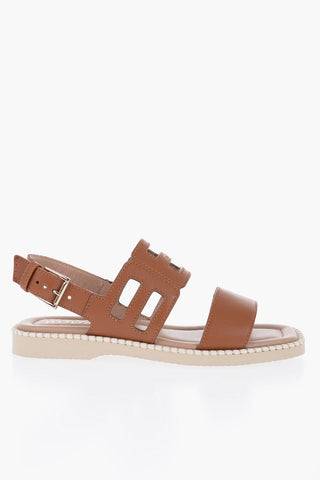 Leather Ankle-Strap Sandals