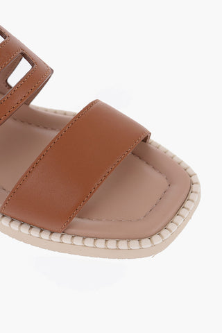 Leather Ankle-Strap Sandals