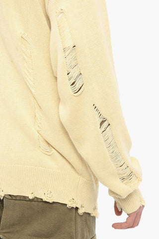 Maxi Distressed Cotton Cardigan