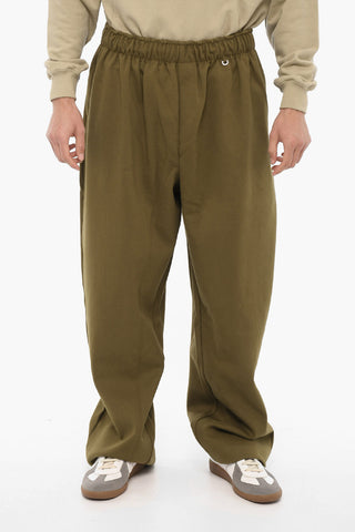 2-Pockets Casual Pants with Drawstring Waist