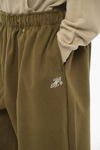 2-Pockets Casual Pants with Drawstring Waist
