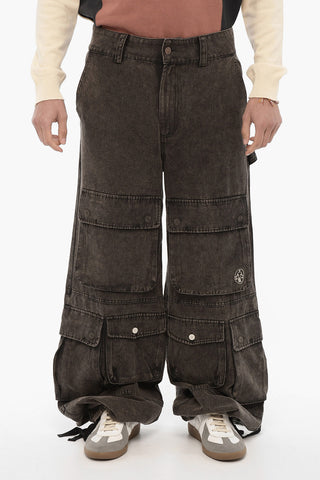 Wide Leg Cargo Jeans 35cm