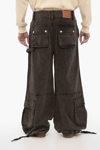 Wide Leg Cargo Jeans 35cm