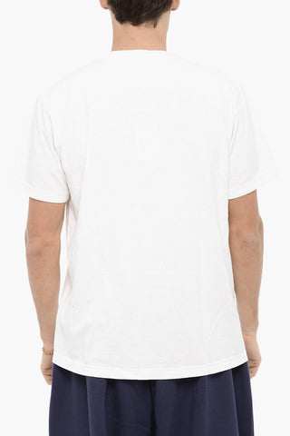 T-shirt Girocollo in Cotone con Stampa