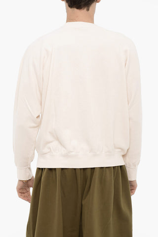 Brushed Cotton Sweatshirt with Contrast-Print