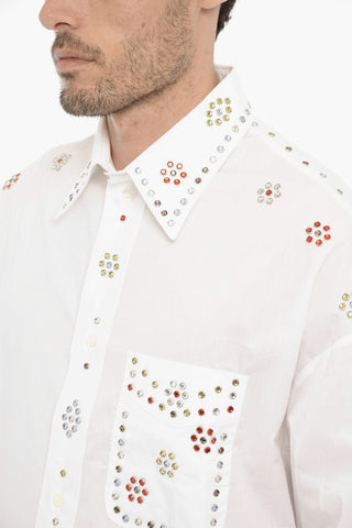 All-Over Jewels Cotton Popeline Shirt