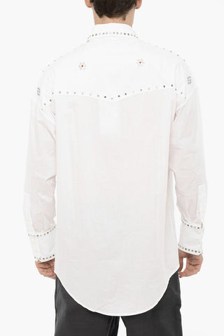 All-Over Jewels Cotton Popeline Shirt