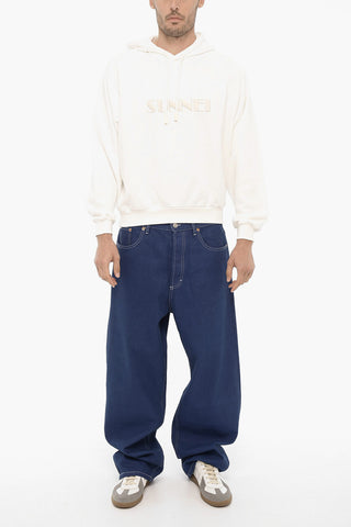 Cotton Hoodie With Maxi Logo