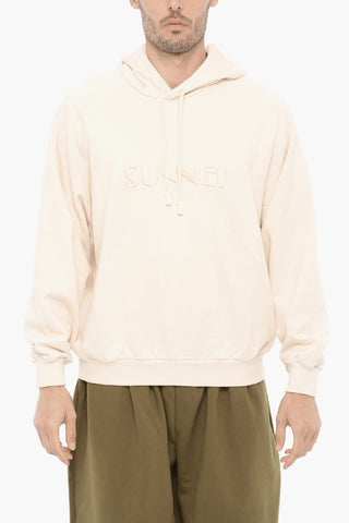 Cotton Hoodie With Maxi Logo