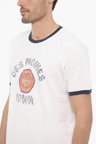 Crew-Neck cotton T-shirt with Frontal Print