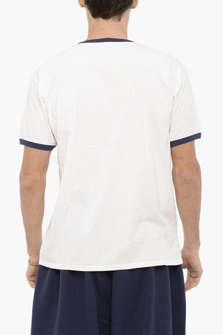 Crew-Neck cotton T-shirt with Frontal Print