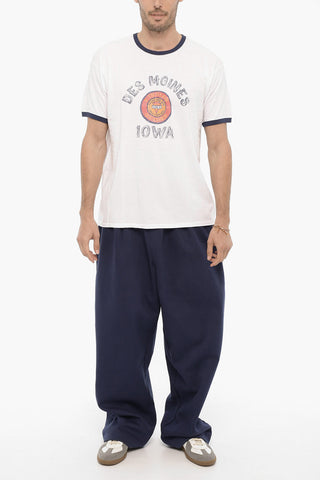 Crew-Neck cotton T-shirt with Frontal Print