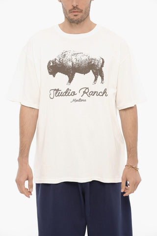 T-Shirt Girocollo STUDIO RANCH Stampata sul Fronte