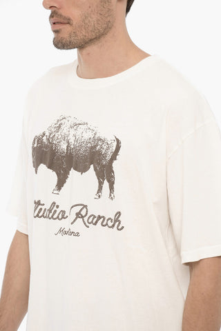 T-Shirt Girocollo STUDIO RANCH Stampata sul Fronte