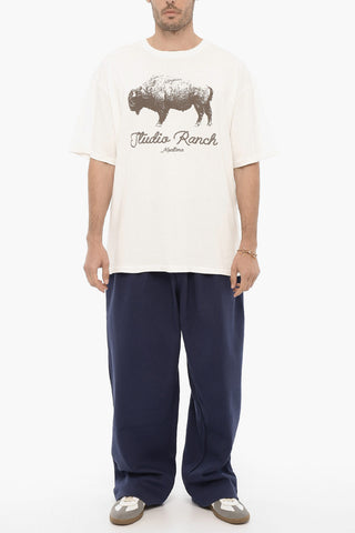T-Shirt Girocollo STUDIO RANCH Stampata sul Fronte