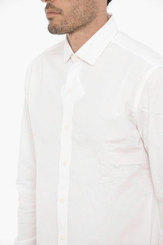 Camicia in Popeline con Collo Francese