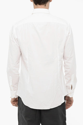 Camicia in Popeline con Collo Francese