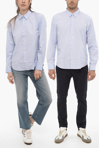 Solid Color Poplin Cotton CHARLIE UNISEX Shirt