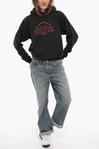 Felpa UNISEX Hoodie in Cotone con Tasca a Toppa