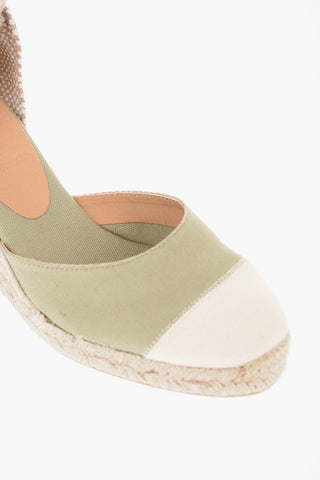 Espadrillas CARINA Bicolore Lace-Up con Zeppa 9,5cm