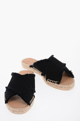 Mules PALMERA In Tessuto Sfrangiato Open Toe