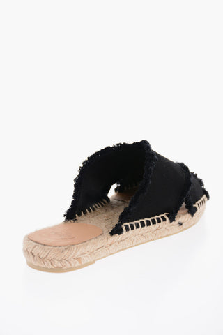 Mules PALMERA In Tessuto Sfrangiato Open Toe
