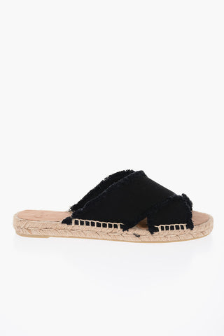 Mules PALMERA In Tessuto Sfrangiato Open Toe