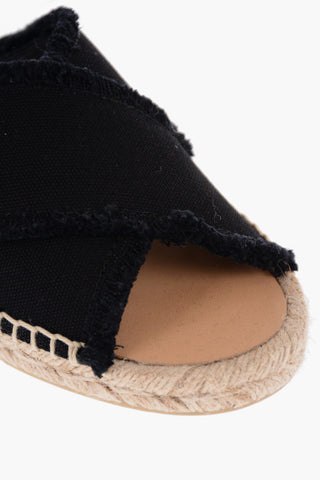 Mules PALMERA In Tessuto Sfrangiato Open Toe