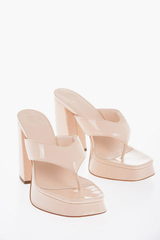 Patent Leather Thong Sandals 11,5cm