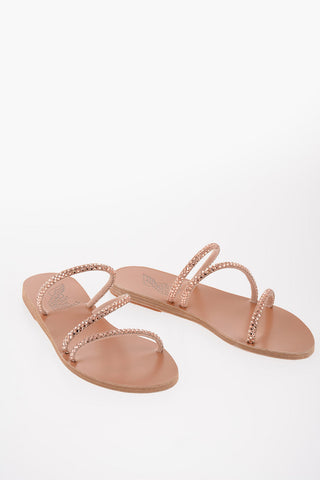 Rhinestoned 3-Bands POLYTIMI Sandals
