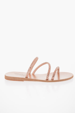 Rhinestoned 3-Bands POLYTIMI Sandals