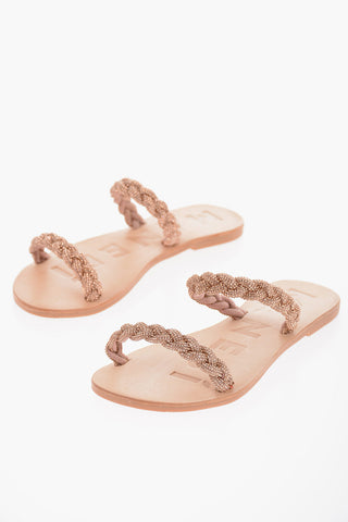 Rinestoned Braided Bands HOLLYWOOD Sandals