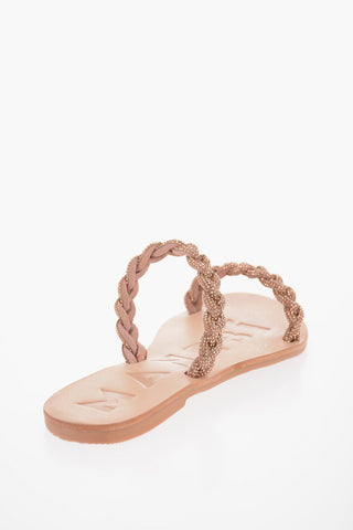 Rinestoned Braided Bands HOLLYWOOD Sandals