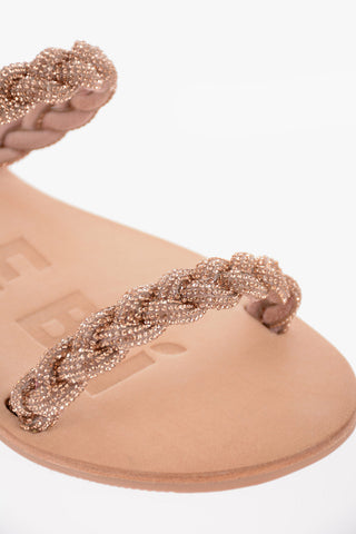 Rinestoned Braided Bands HOLLYWOOD Sandals