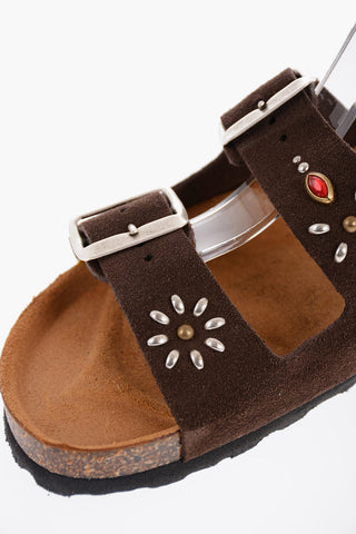 Sandali ALASKAN in Camoscio con Borchie