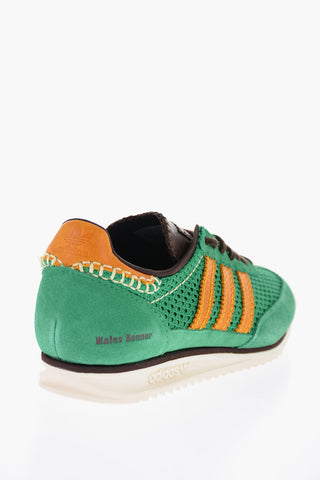 WALES BONNER Suede and Mesh WB SL72 Low-Top Sneakers