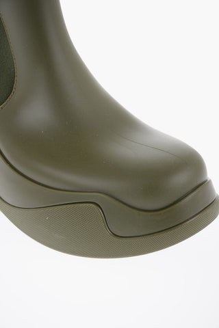 Chelsea-Stiefeletten aus Gummi mit 7 cm Absatz