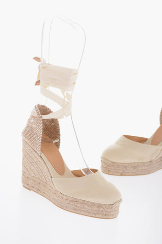 Lace-up CARINA Espadrilles with Wedge 10cm