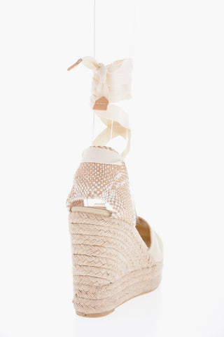 Lace-up CARINA Espadrilles with Wedge 10cm