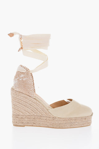 Lace-up CARINA Espadrilles with Wedge 10cm